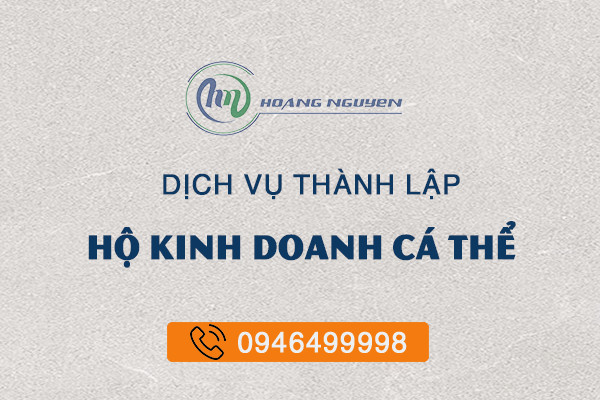 thành lập hộ kinh doanh cá thể